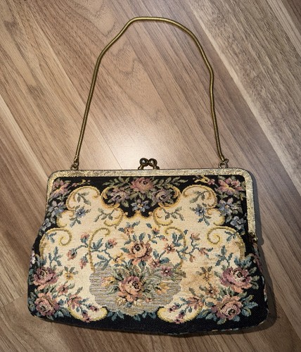 Gobelin damen schultertasche - gobelin,