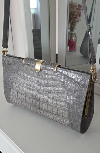 Vintage leder handtasche - vintage,