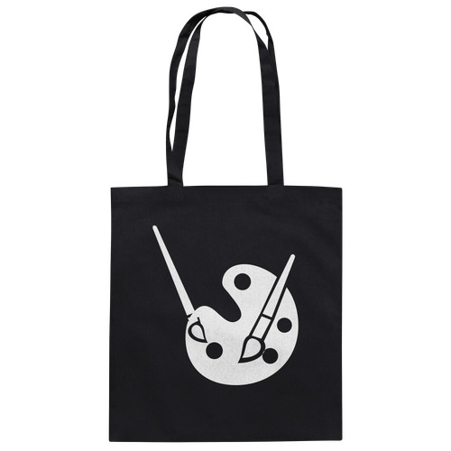 Bio baumwolltasche mit palette - bio-baumwolltasche,