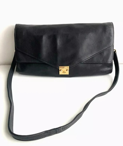 Vintage leder handtasche - leder,