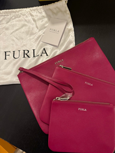 Furla damen 3er set - furla, leder