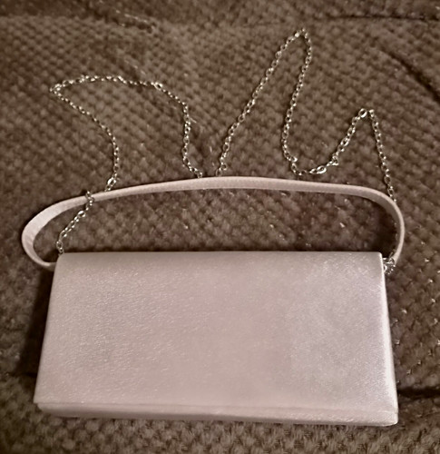 Damen satin clutch - satin, abendtasche