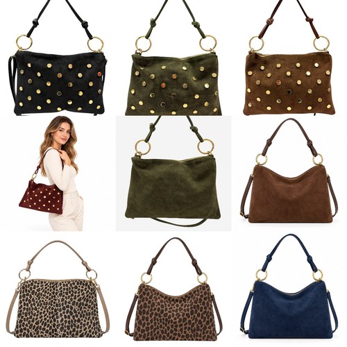 Wildleder schultertasche mit - schultertasche,