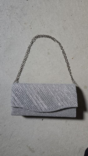 Silber glitzer abendtasche - silber,
