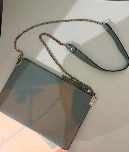 Damen clutch blau kunstleder - blau,