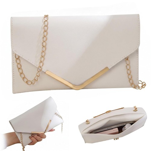 Clutch damen abendtasche weiß - clutch,