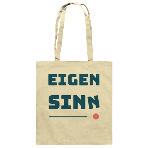 Baumwolltasche eigensinn - baumwolltasche,