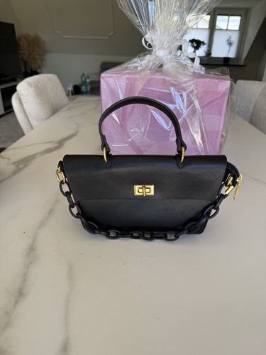 Tasche schwarz mit goldenen - tasche,
